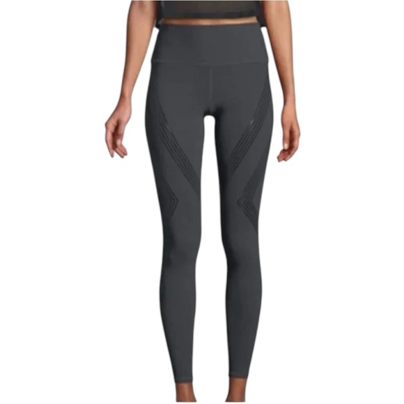 ALO Yoga High-Waist Vapor Leggings in Rise Anthracite Grey Athletic Pant | Small - Picture 2 of 8